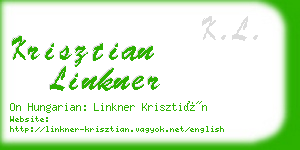 krisztian linkner business card